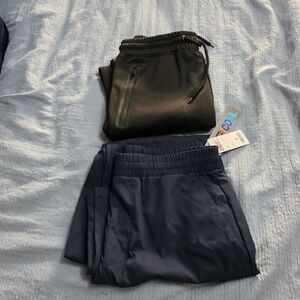 Black and Navy Jogger Pants Set